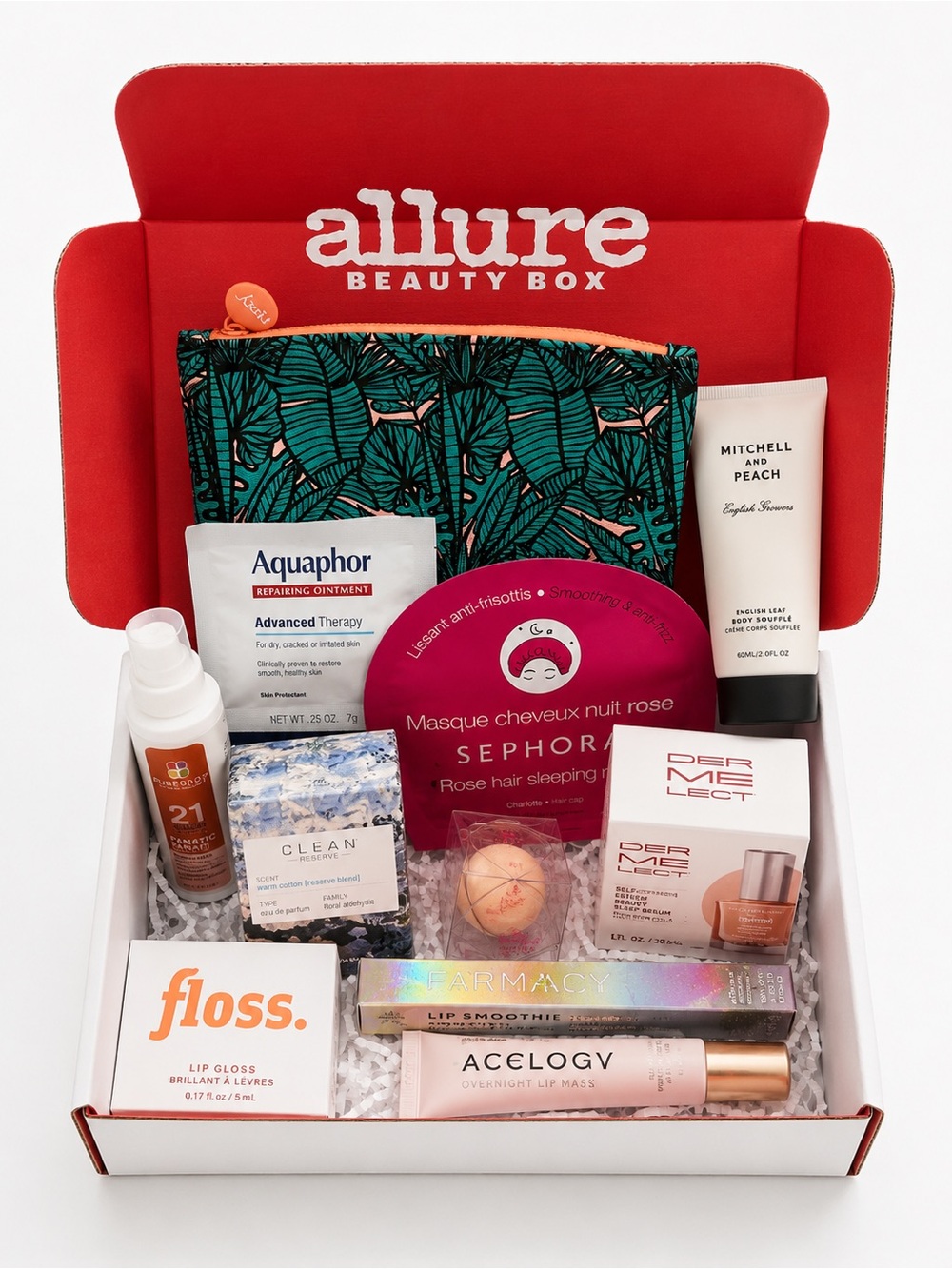 Custom Allure Beauty Box Bundle 13 Pc NEW Skincare Makeup Haircare Luxury Beauty